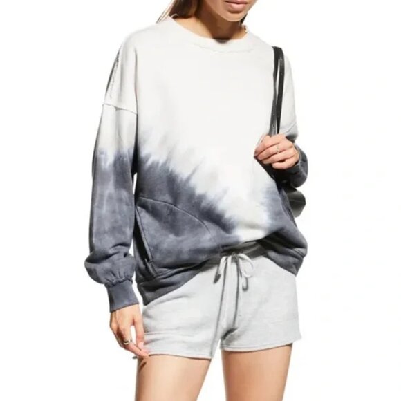 🎧 Free People Metti Ombre Crew Sweatshirt  | S (also fits M) - Picture 1 of 9